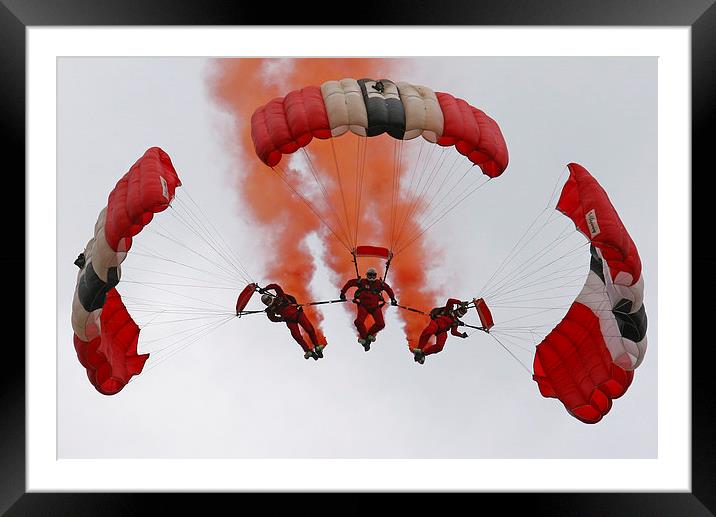  Sky Dive team Framed Mounted Print by Oxon Images