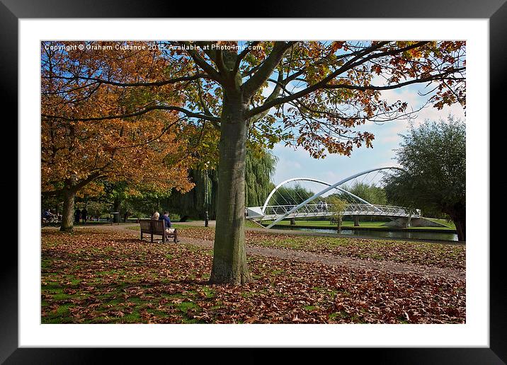 Butterfly Bridge, Bedford Framed Mounted Print by Graham Custance