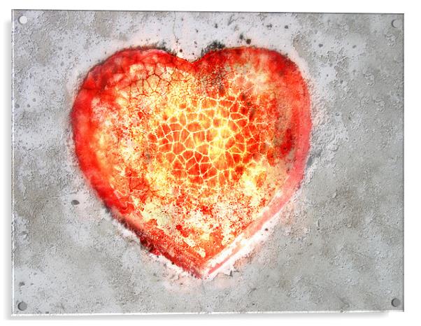 Heart Acrylic by Jean-François Dupuis
