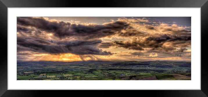  Stormy Montgomeryshire, Powys, Wales Framed Mounted Print by Black Key Photography