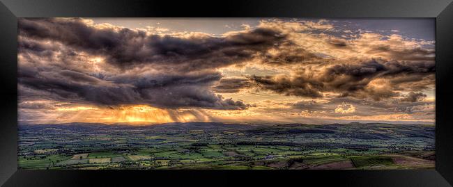  Stormy Montgomeryshire, Powys, Wales Framed Print by Black Key Photography