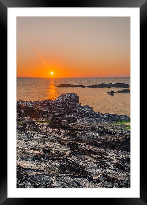 Godrevy Rocks Framed Mounted Print by Andy Evans
