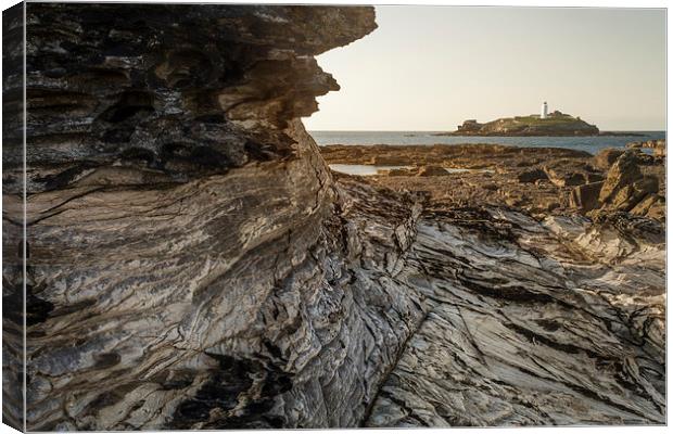 Who framed Godrevy Canvas Print by Andy Evans