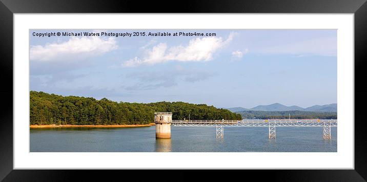 Blue Ridge Dam Framed Mounted Print by Michael Waters Photography