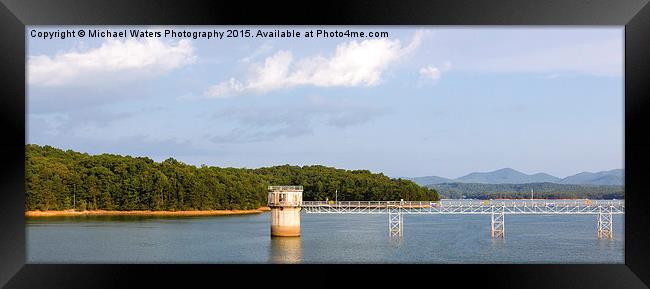 Blue Ridge Dam Framed Print by Michael Waters Photography