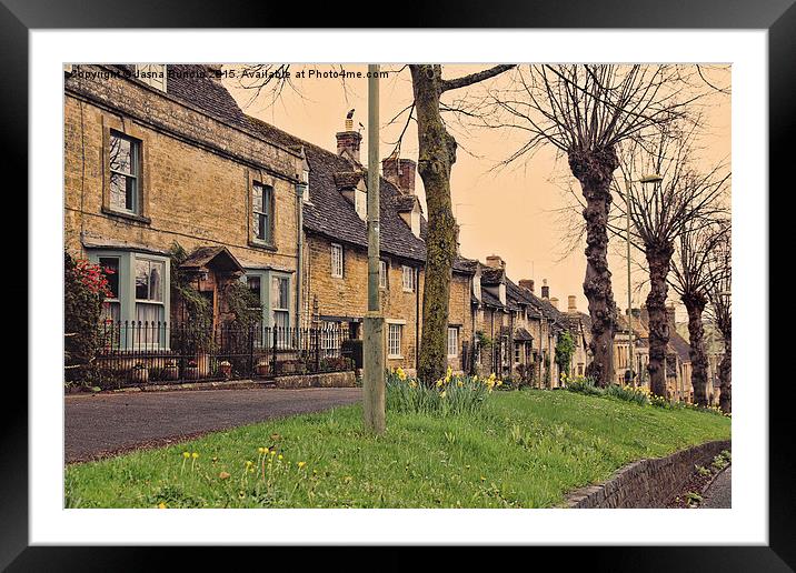 Burford Cotswolds  Framed Mounted Print by Jasna Buncic