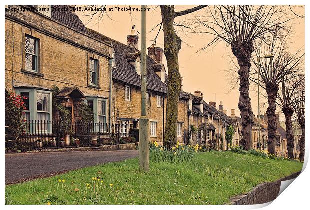 Burford Cotswolds  Print by Jasna Buncic