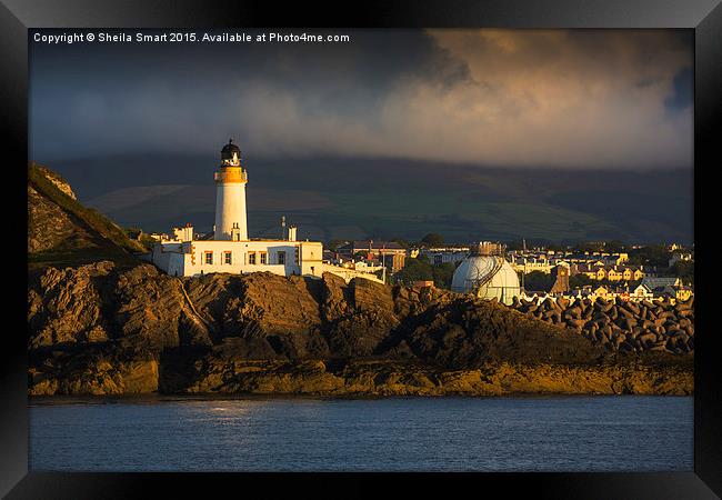  Lighthouse at Douglas, Isle of Man Framed Print by Sheila Smart