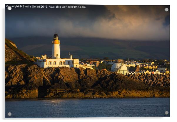  Lighthouse at Douglas, Isle of Man Acrylic by Sheila Smart