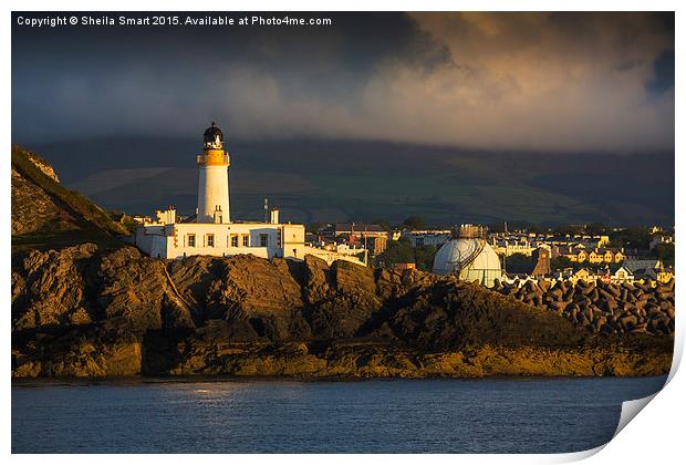  Lighthouse at Douglas, Isle of Man Print by Sheila Smart