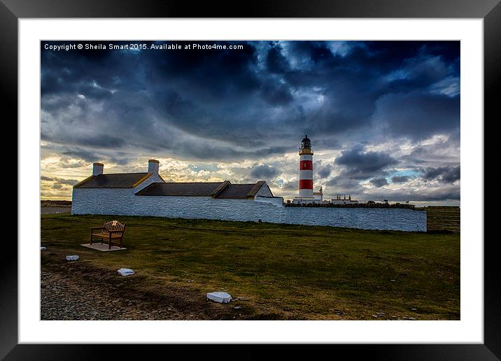  Lighthouse at Point of Ayre, Isle of Man Framed Mounted Print by Sheila Smart