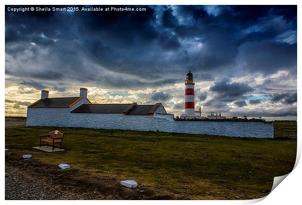  Lighthouse at Point of Ayre, Isle of Man Print by Sheila Smart