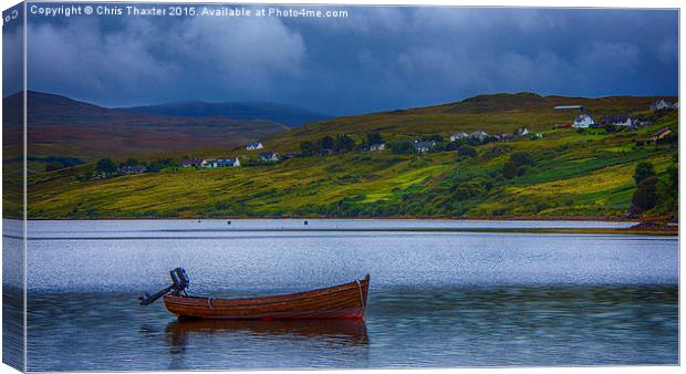  Carbost Loch Harport Canvas Print by Chris Thaxter