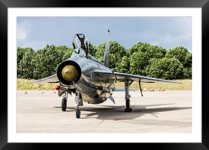  English Electric Lightning. Framed Mounted Print by Andrew Crossley
