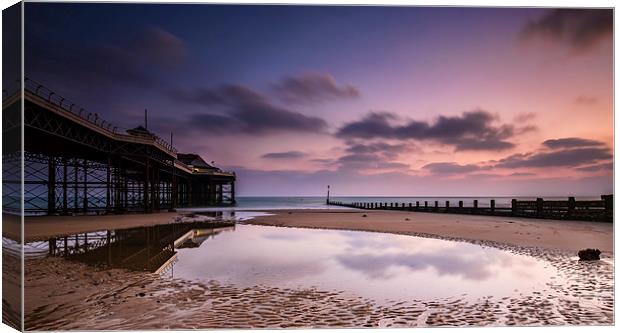 Dawn by the Pier Canvas Print by Gail Sparks