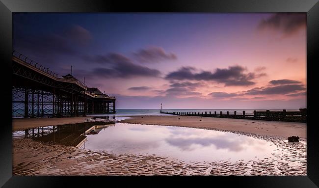 Dawn by the Pier Framed Print by Gail Sparks