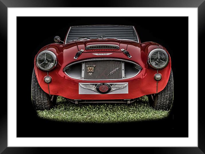 The Classic Austin Healy Framed Mounted Print by Dave Hudspeth Landscape Photography