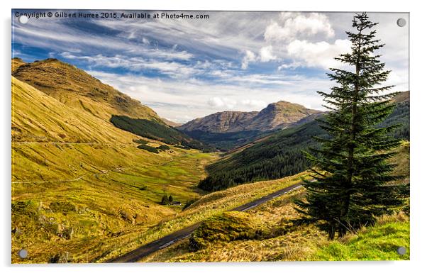  Glen Coe, Scotland Acrylic by Gilbert Hurree