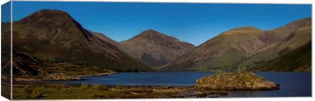 Wast Water Panoramic Canvas Print by Roger Green
