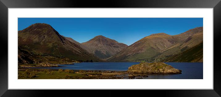 Wast Water Panoramic Framed Mounted Print by Roger Green