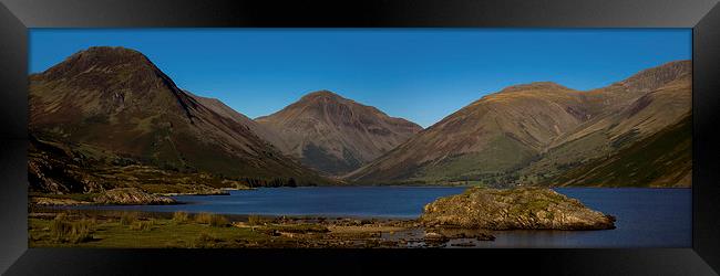 Wast Water Panoramic Framed Print by Roger Green