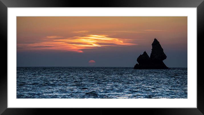  Church rock Broad Haven south Framed Mounted Print by Philip Jones