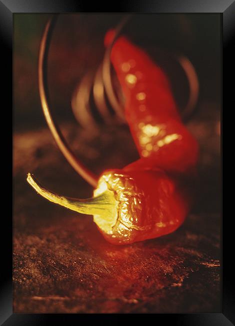 Red pepper Framed Print by Jean-François Dupuis