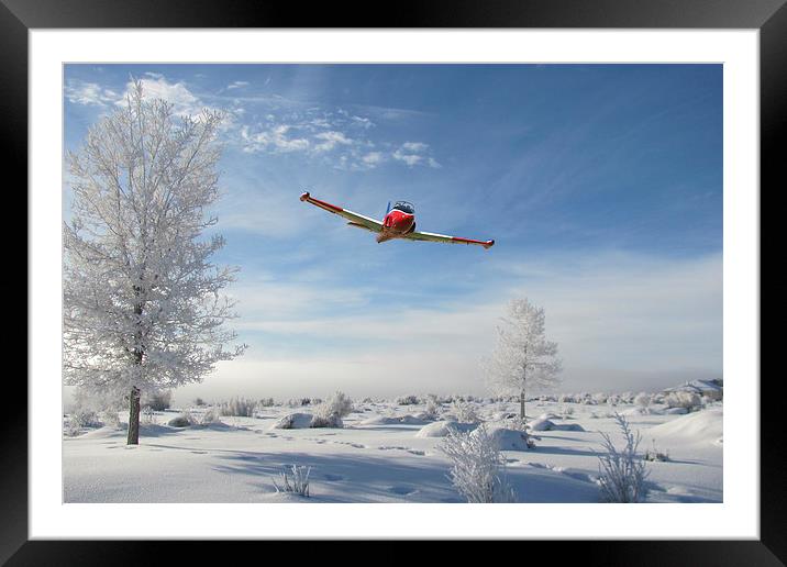 A Spot of Winter Training Framed Mounted Print by J Biggadike