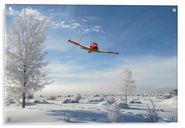 A Spot of Winter Training Acrylic by J Biggadike