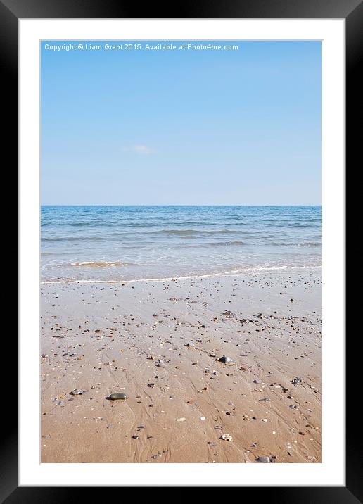 Tenby beach. Wales, UK. Framed Mounted Print by Liam Grant