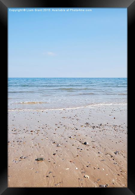 Tenby beach. Wales, UK. Framed Print by Liam Grant