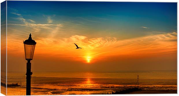  Hunstanton Sunset Canvas Print by Alan Simpson