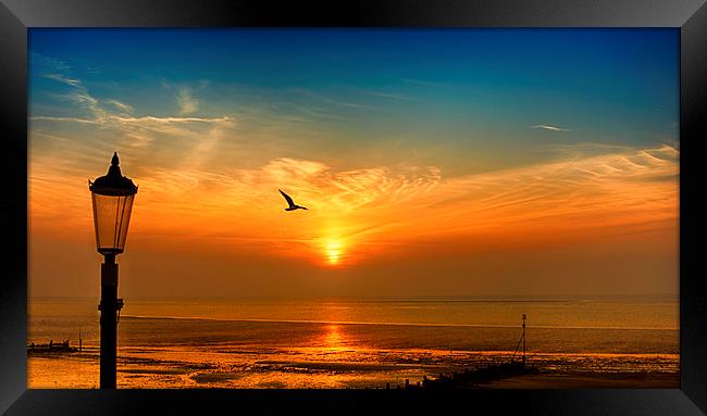  Hunstanton Sunset Framed Print by Alan Simpson