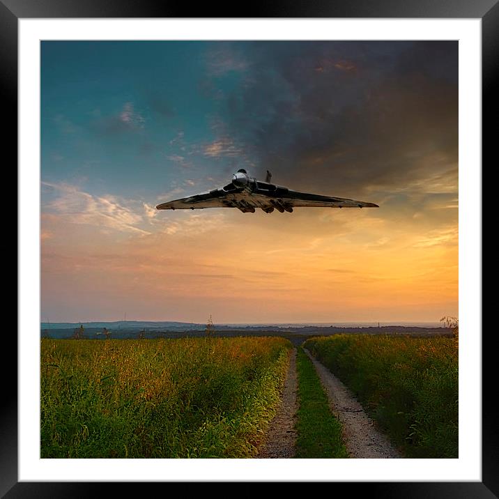Vulcan Daylight - Square Version Framed Mounted Print by J Biggadike