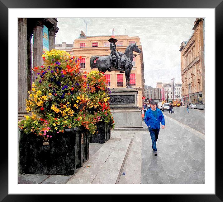  street's of glasgow Framed Mounted Print by dale rys (LP)