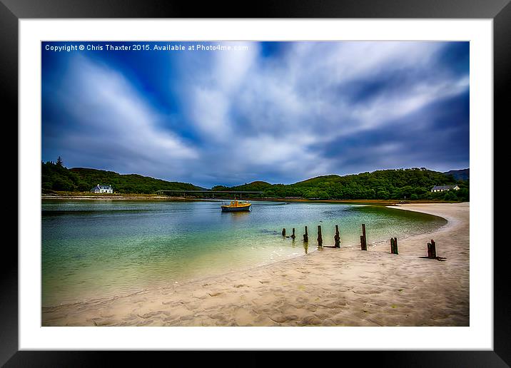 Low Tide at Morar  Framed Mounted Print by Chris Thaxter