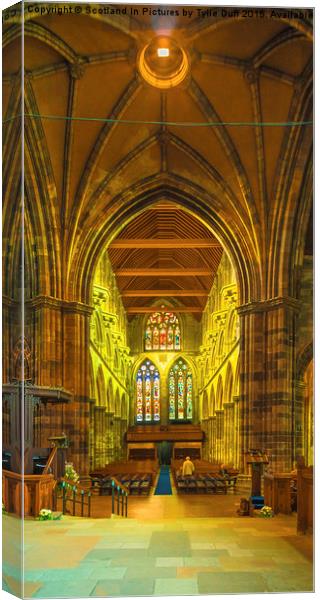  Inside Paisley Abbey Canvas Print by Tylie Duff Photo Art