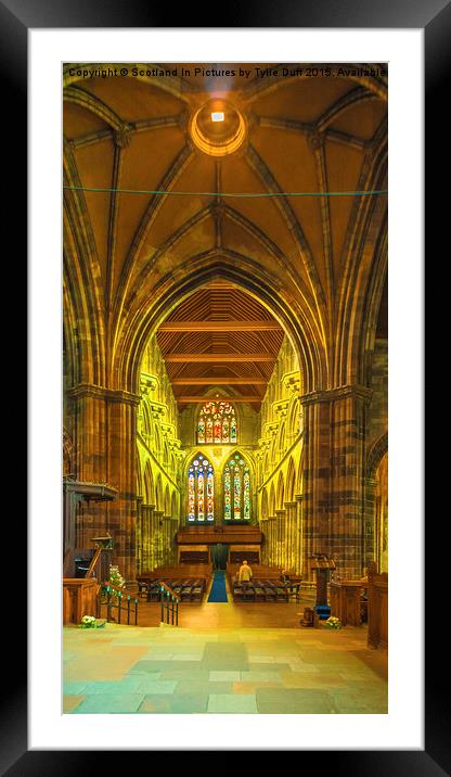  Inside Paisley Abbey Framed Mounted Print by Tylie Duff Photo Art