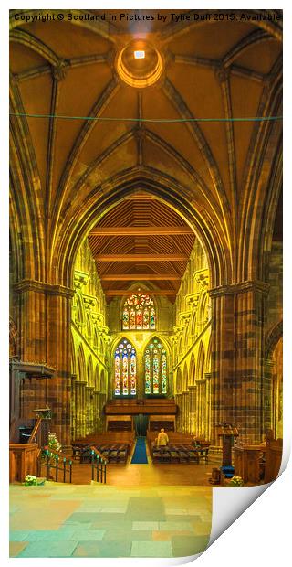  Inside Paisley Abbey Print by Tylie Duff Photo Art