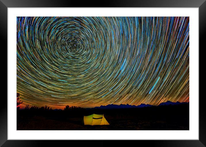  Star Trails Framed Mounted Print by Glenn Barclay