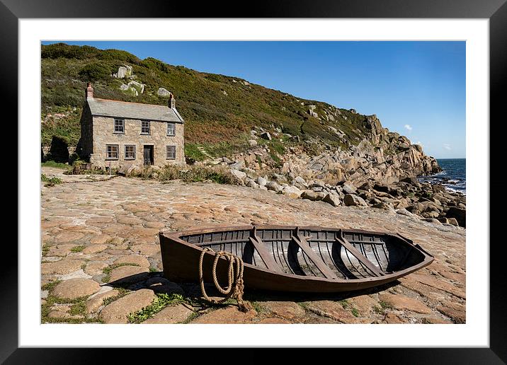  Penberth Cove, West Cornwall as used in Poldark Framed Mounted Print by Brian Pierce