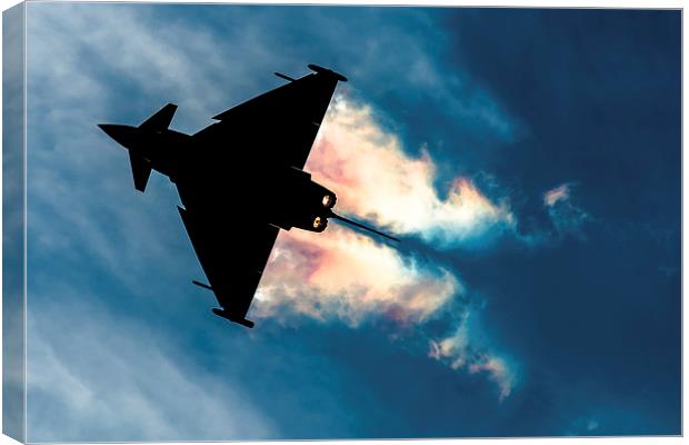 Eurofighter Typhoon pulling Gs  Canvas Print by Chris Hulme