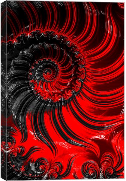 Red Canvas Print by Steve Purnell
