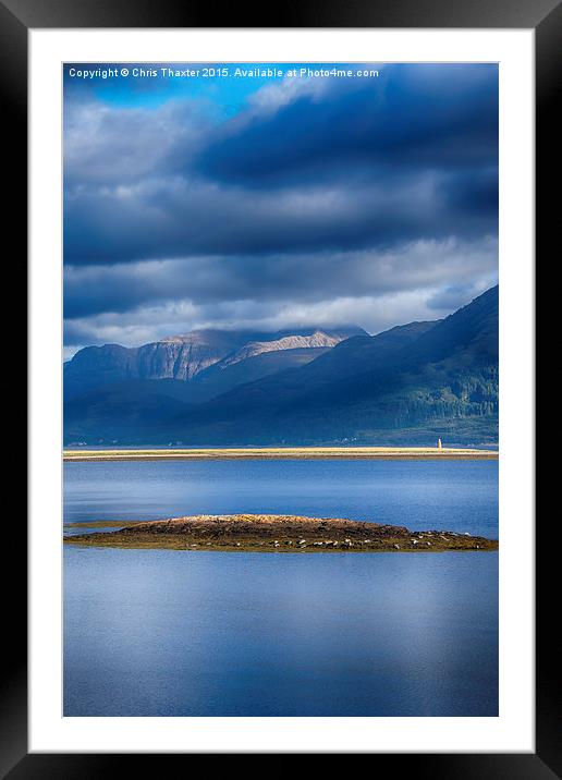  Loch Linnhe Framed Mounted Print by Chris Thaxter