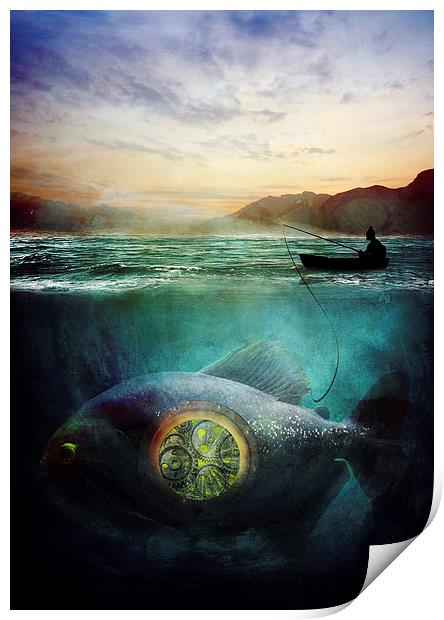  Something Fishy Print by Kim Slater