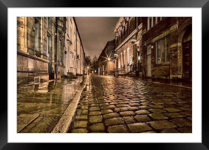  Wood Street - Bolton Lancashire Framed Mounted Print by Phil Durkin DPAGB BPE4