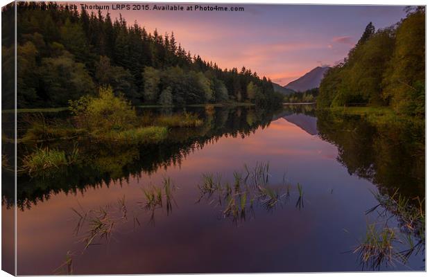 Loch Lochan Sunrise Canvas Print by Keith Thorburn EFIAP/b