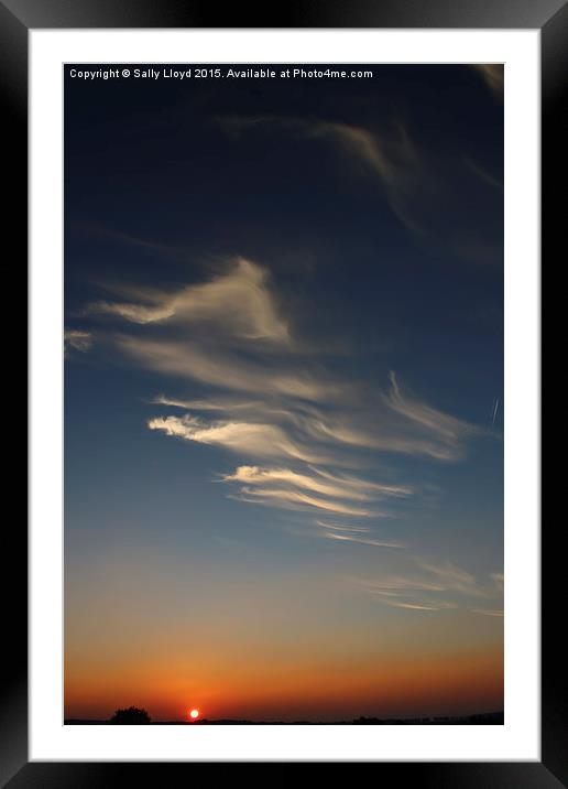  Magical Sunset Framed Mounted Print by Sally Lloyd