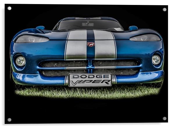 The Dodge Viper Acrylic by Dave Hudspeth Landscape Photography