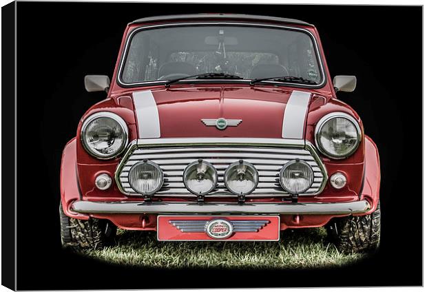 The Mini Cooper Canvas Print by Dave Hudspeth Landscape Photography
